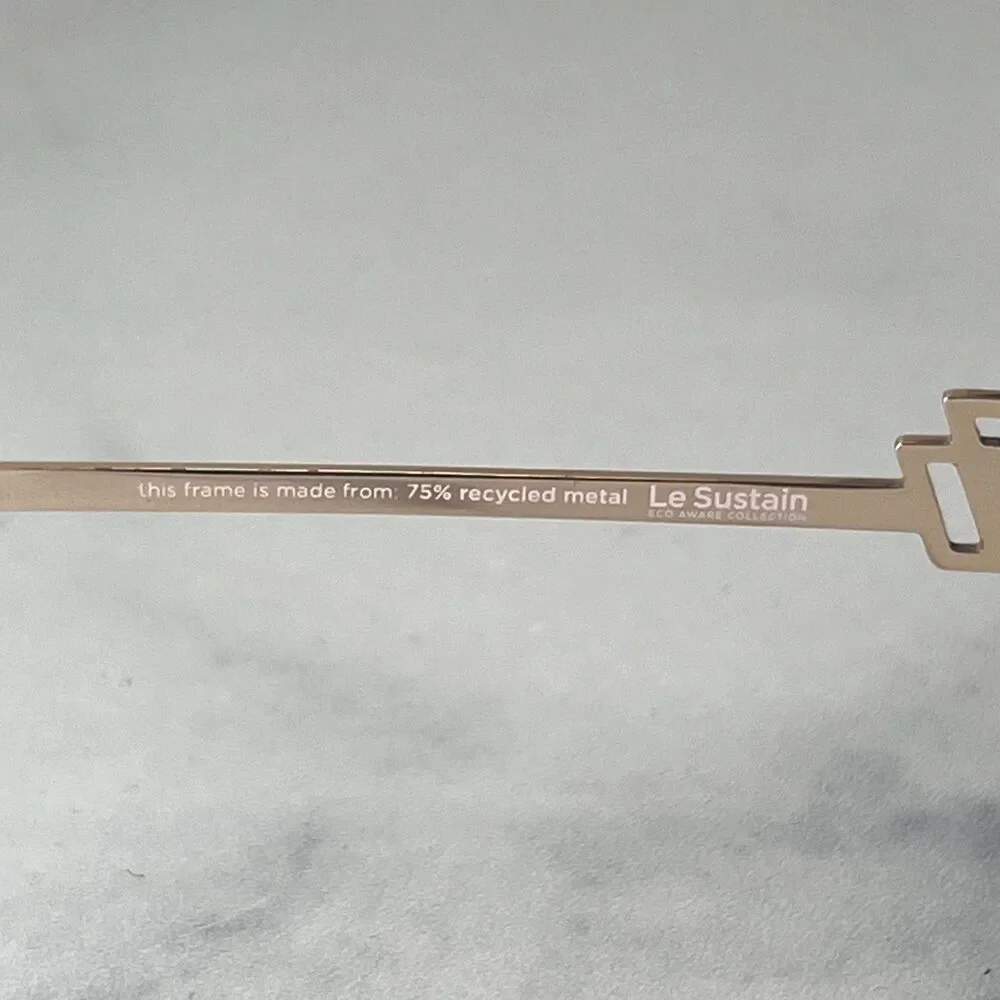 LeSpec METAGALACTIC Sunglasses Metal Gold Frame Lilac Lenses 55-20-145 Unisex - Picture 11 of 12